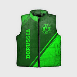 Детский жилет Borussia - green gradient вертикально, цвет: 3D-черный