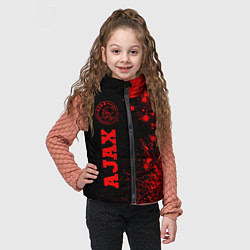 Детский жилет Ajax - red gradient по-вертикали, цвет: 3D-черный — фото 2