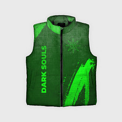 Детский жилет Dark Souls - green gradient вертикально, цвет: 3D-черный