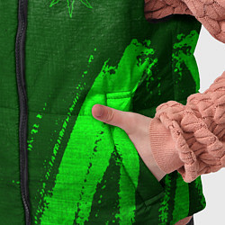 Детский жилет Dark Souls - green gradient вертикально, цвет: 3D-черный — фото 2
