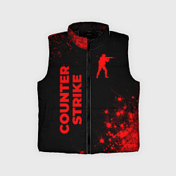 Детский жилет Counter Strike - red gradient вертикально