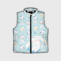 Детский жилет Нежные зайки, цвет: 3D-черный
