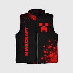 Детский жилет Minecraft - red gradient вертикально