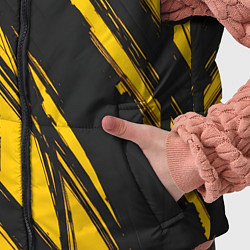 Детский жилет Абстракция на желтом, цвет: 3D-черный — фото 2