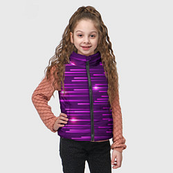 Детский жилет Цветные светящиеся полосы, цвет: 3D-черный — фото 2