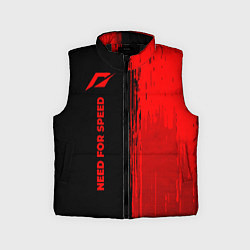 Детский жилет Need for Speed - red gradient по-вертикали, цвет: 3D-черный