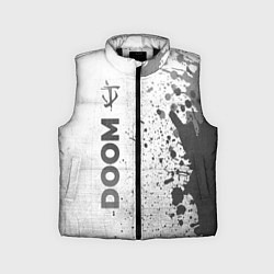 Детский жилет Doom - white gradient по-вертикали, цвет: 3D-черный