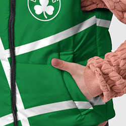 Детский жилет Boston Celtics green, цвет: 3D-светло-серый — фото 2