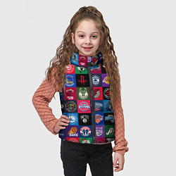 Детский жилет Команды НБА разноцветные, цвет: 3D-черный — фото 2