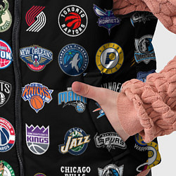 Детский жилет Команды НБА на черном фоне, цвет: 3D-черный — фото 2