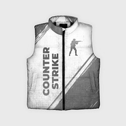 Детский жилет Counter Strike - white gradient вертикально, цвет: 3D-черный