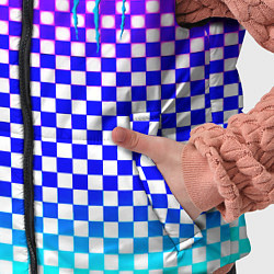 Детский жилет Monster шахматная клетка градиент, цвет: 3D-черный — фото 2