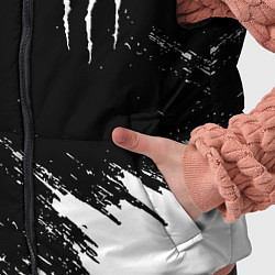 Детский жилет Monster energy краски штрихи белые, цвет: 3D-черный — фото 2