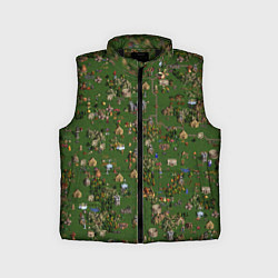 Детский жилет Земли Замка - Герои 3, цвет: 3D-черный