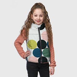 Детский жилет Кластер чил - абстракция, цвет: 3D-черный — фото 2