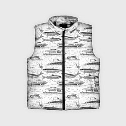 Детский жилет Корюшка и водный транспорт, цвет: 3D-черный