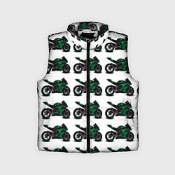 Детский жилет Motorbike dark green