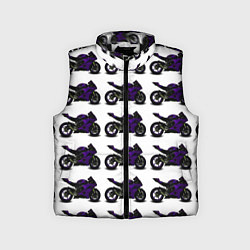 Детский жилет The motorcycle is dark purple