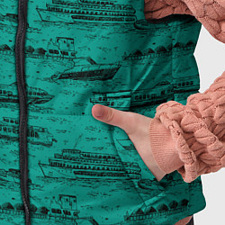 Детский жилет Корабли плывут по Неве, цвет: 3D-черный — фото 2