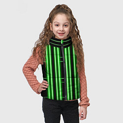 Детский жилет Neon green, цвет: 3D-черный — фото 2