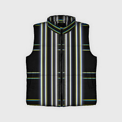 Детский жилет Neon yellow blue white, цвет: 3D-черный