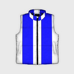 Детский жилет Color white blue line