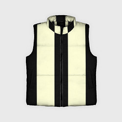 Детский жилет Color black beige line