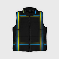Детский жилет Neon yellow blue, цвет: 3D-черный