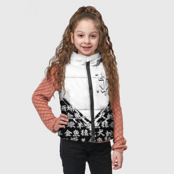 Детский жилет Doom японские символы, цвет: 3D-черный — фото 2