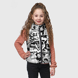 Детский жилет Doom anime black, цвет: 3D-черный — фото 2