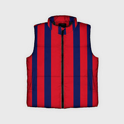 Детский жилет Color black red stripes, цвет: 3D-черный