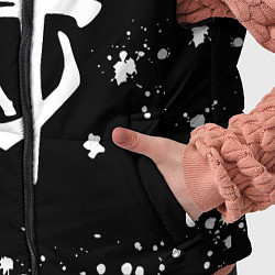 Детский жилет Doom брызги белых красок, цвет: 3D-черный — фото 2