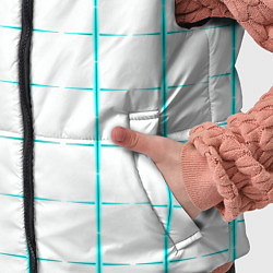 Детский жилет Color white light blue crosses, цвет: 3D-черный — фото 2