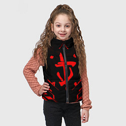 Детский жилет Doom geometry red steel, цвет: 3D-черный — фото 2