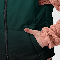 Детский жилет Тёмный изумруд, цвет: 3D-черный — фото 2