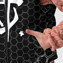 Детский жилет Doom соты текстура, цвет: 3D-черный — фото 2