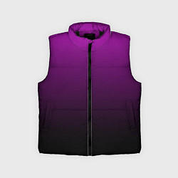 Детский жилет Purple gradient, цвет: 3D-черный