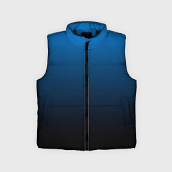 Детский жилет Blue gradient, цвет: 3D-черный