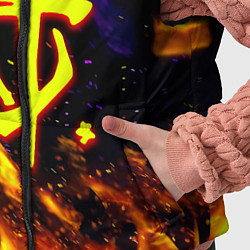 Детский жилет Doom огненный стиль, цвет: 3D-черный — фото 2