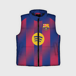Детский жилет Левандовский, Барселона домашняя форма 2025 2026, цвет: 3D-черный