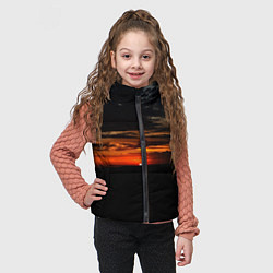 Детский жилет Закат на плато, цвет: 3D-черный — фото 2