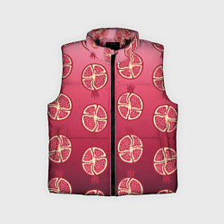 Детский жилет Сочные гранаты, цвет: 3D-черный
