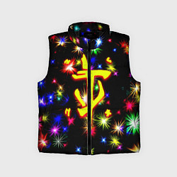 Детский жилет Doom новогодние искры, цвет: 3D-черный