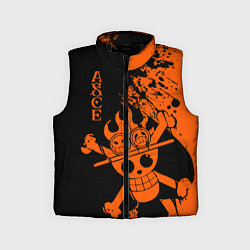 Детский жилет One Piece - Ace, цвет: 3D-черный
