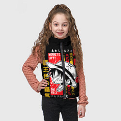 Детский жилет Ван Пис Луффи, цвет: 3D-черный — фото 2