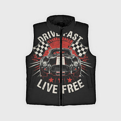 Детский жилет Для гонщика, цвет: 3D-черный