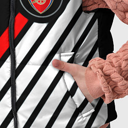 Детский жилет Арсенал геометрия полосы, цвет: 3D-черный — фото 2