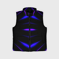 Детский жилет Color black neon stripes
