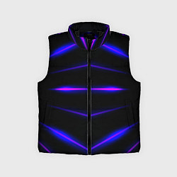 Детский жилет Color black neon stripes, цвет: 3D-черный