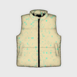 Детский жилет Color beige turquoise